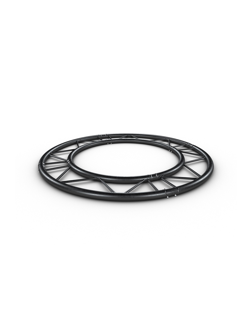 CONTESTAGE - CDUOH29-200 blk - TRUSS DUO290 Horizontal circle - Black - Diameter: 2m - 4 parts
