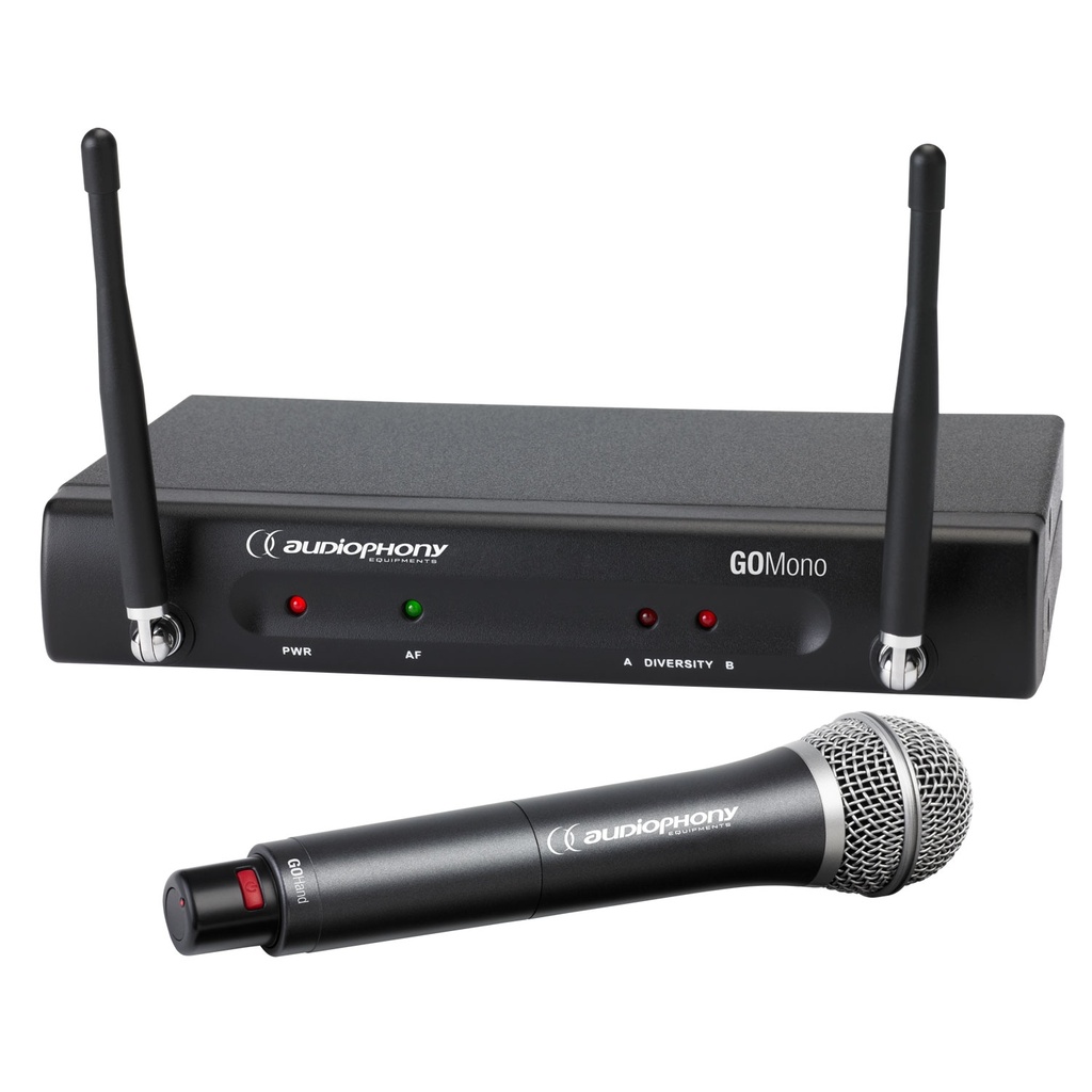 AUDIOPHONY - Pack GO-Hand-F5 - 1 GOMono receiver + 1 GOHand handheld transmitter - 500MHz