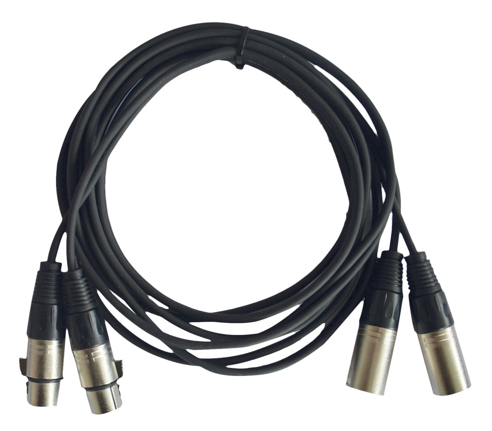 HILEC - CL-2XM2XF/1.5 - 2x Male XLR / 2x Female XLR cable - 1.5m