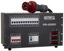 BRITEQ - PD-63SH/FRA-BEL - 3-phase power distributor with different outputs for maximum flexibility (rental companies!): 12x 16A mains outlet sockets + 2x 16PIN + 2x 19PIN industrial connectors.