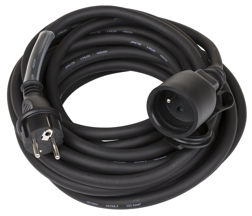 HILEC - POWERCABLE-3G2,5-10M-F - Power extension cable 3G2,5 and French Shuko connectors
