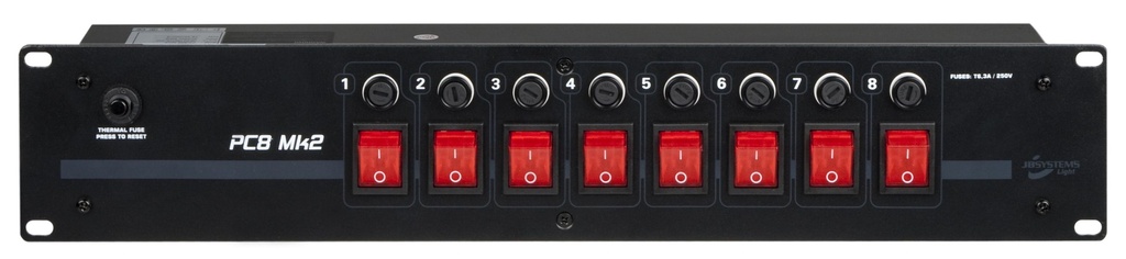 JB SYSTEMS - PC-8 Mk2 GER - Cabled dispatcher to switch small light effects ON/OFF