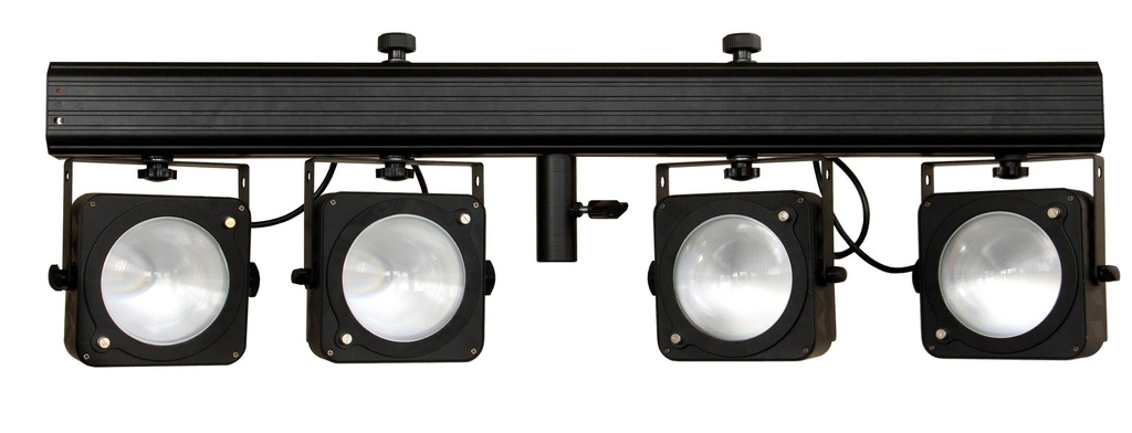 JB SYSTEMS - COB-4BAR - Powered 4bar: 4xCOB RGB 36W + IR + incl. case