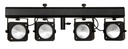 JB SYSTEMS - COB-4BAR - Powered 4bar: 4xCOB RGB 36W + IR + incl. case