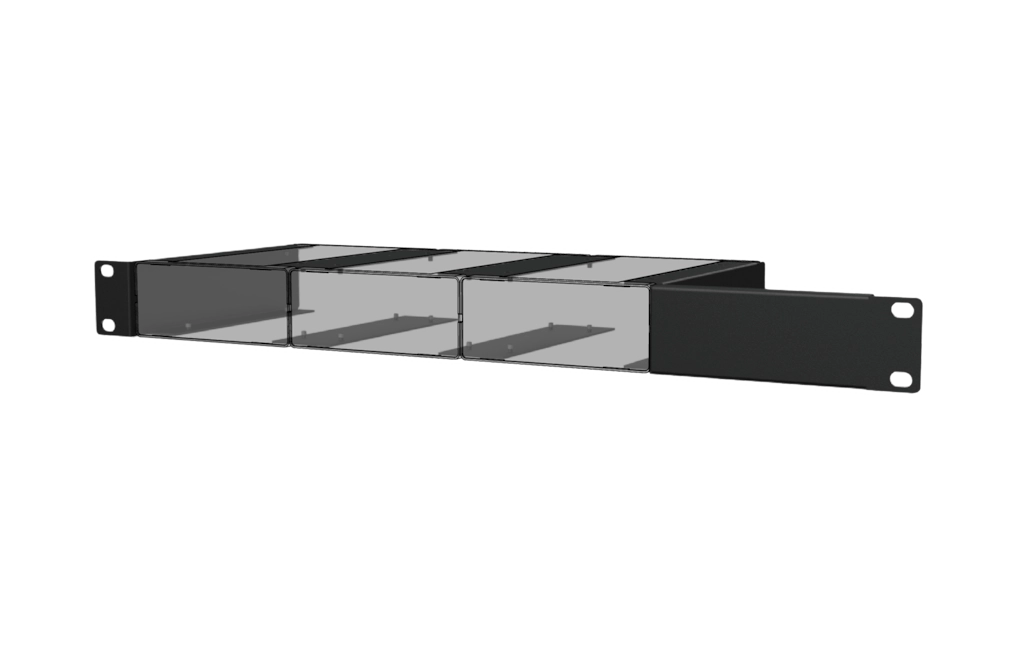 AUDAC - MBS103R - Setup box installation accessories - Mounts three units into a 19” equipment rack (1 HE)