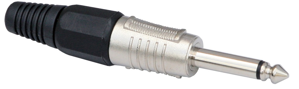 HILEC - MONOJACK 6.3mm MALE CABLE - Male Mono Jack connector 6.3mm for cable (2 pieces)