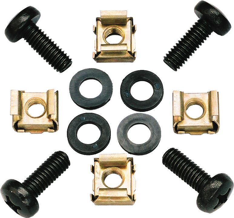 JV CASE - MS-00 - 4x screw M6x16 + 4x plastic washer + 4x cagenut 2.2mm