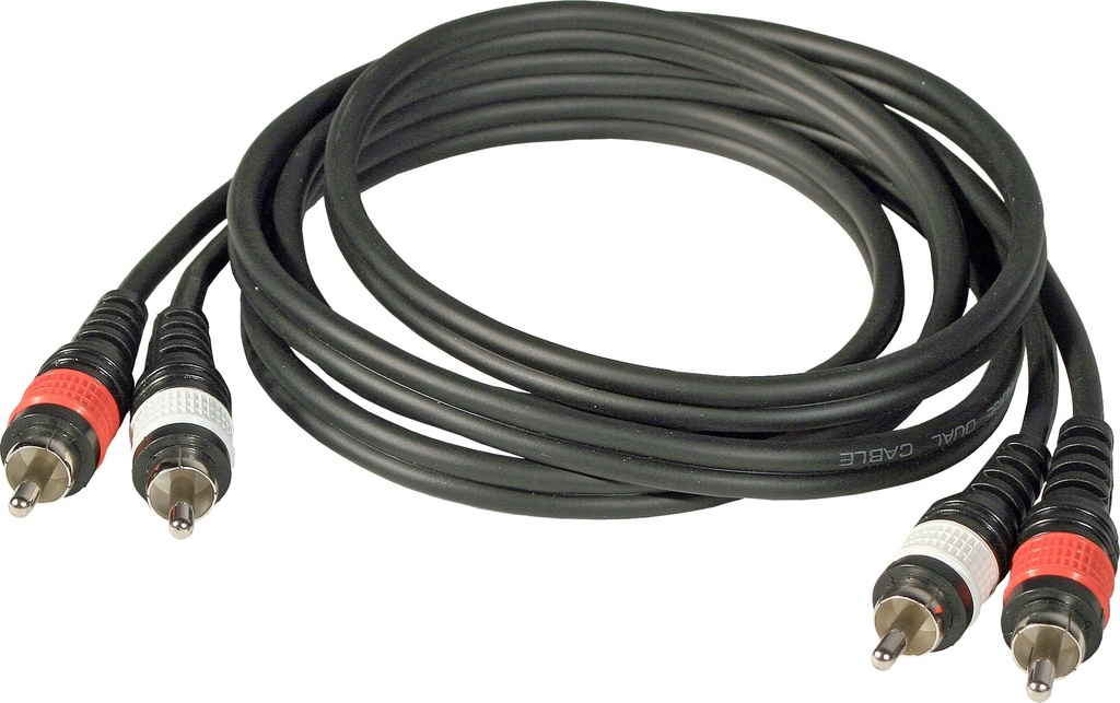 HILEC - 2-0370 - Assembled cable signal, 2x RCA + 2x RCA, 1.5m