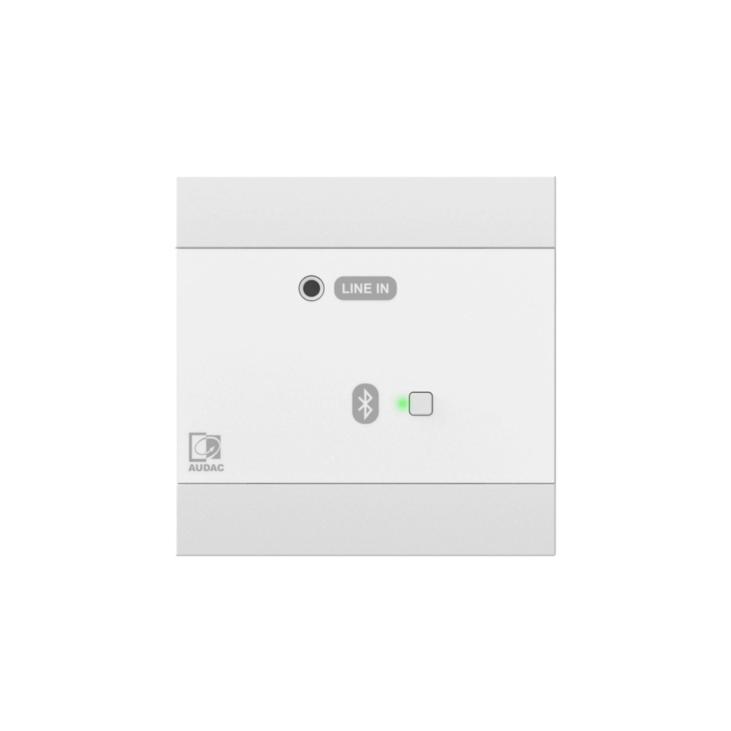 AUDAC - NWP300/W - Network input panel - BT + 3.5 mm jack (4 CH) - White version - EU-style standard