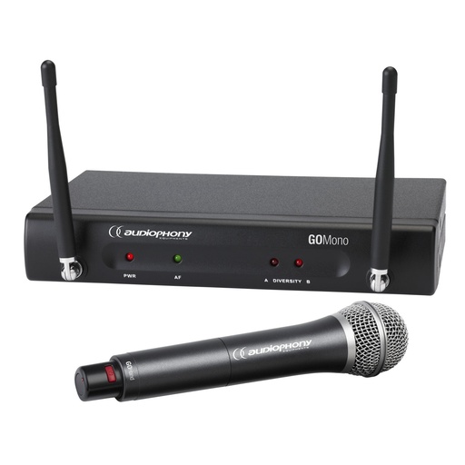 AUDIOPHONY - Pack GO-Hand-F6 - 1 GOMono receiver + 1 GOHand handheld microphone - 600MHz