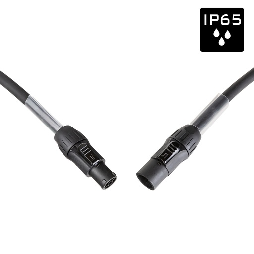 HILEC - PCT1M/F-1M5 - Flexible, rubber extension power cable 3G2.5 with 1 Seetronic SAC3MX input connector and 1 Seetronic SAC3FX output connector - L: 1.5m