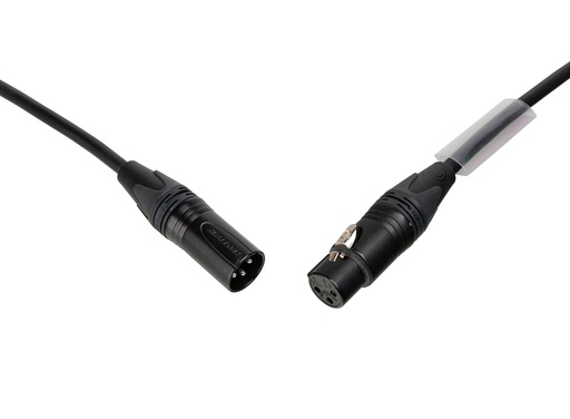 HILEC - AUD-3PMF-1M5 - EURO PRO-SERIES: Balanced Audio/Microphone cable with Neutrik NC3MXX-BAG and NC3FXX-BAG connectors, L=1.5m