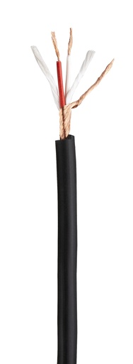 HILEC - AUDCAB-100M - Professional balanced audio cable for mobile use - 2x 0.25mm² - black - 100m

