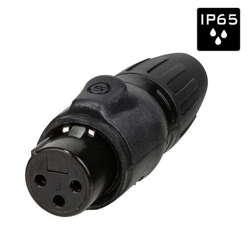 SEETRONIC - SCWF3-B - Seetronic Female 3-pin XLR connector IP65 for cable

