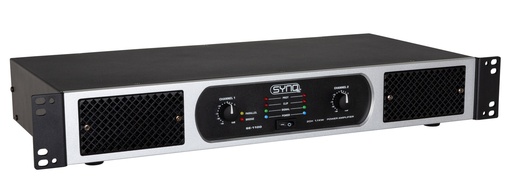 SYNQ - SE-1100 - 2x 550Wrms CLASS-D amplifier, lightweight (only 3,85kg) with powerful low-frequency reproduction and crystal-clear high frequencies. Perfect for clubs, rental, theater, …
