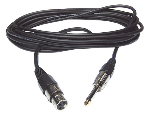 HILEC - CM/XFJM-20 - XLR female / Jack male mono microphone cable - 20m