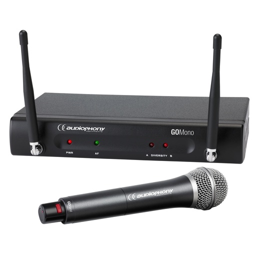 AUDIOPHONY - Pack GO-Hand-F8 - 1 GOMono receiver + 1 GOHand handheld transmitter - 800MHz