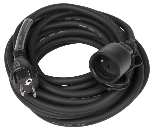 HILEC - POWERCABLE-3G2,5-10M-F - Power extension cable 3G2,5 and French Shuko connectors
