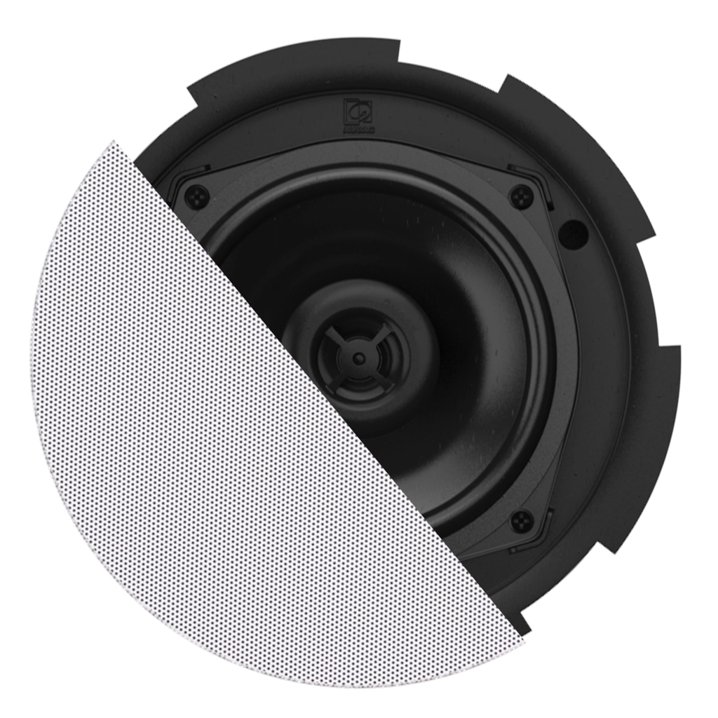 AUDAC - CIRA530D/W - QuickFit™ 2-way 5 1/4" ceiling speaker with TwistFix™ grill - White version, 16 Ω